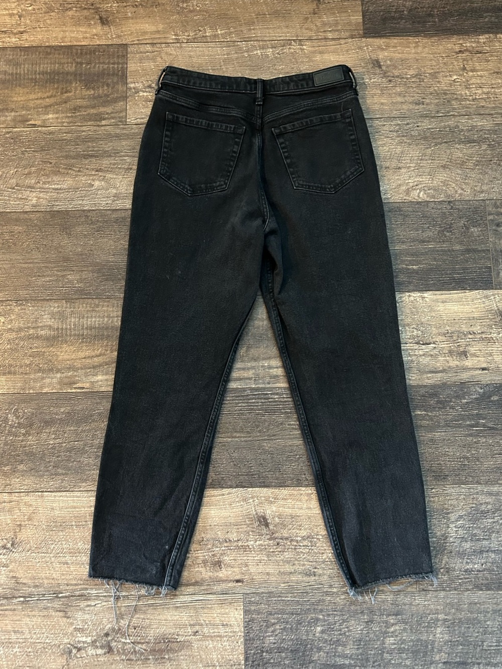 Hollister Jeans Womens 9L Black Denim Mom Ultra High Rise Vintage Stretch 29x29